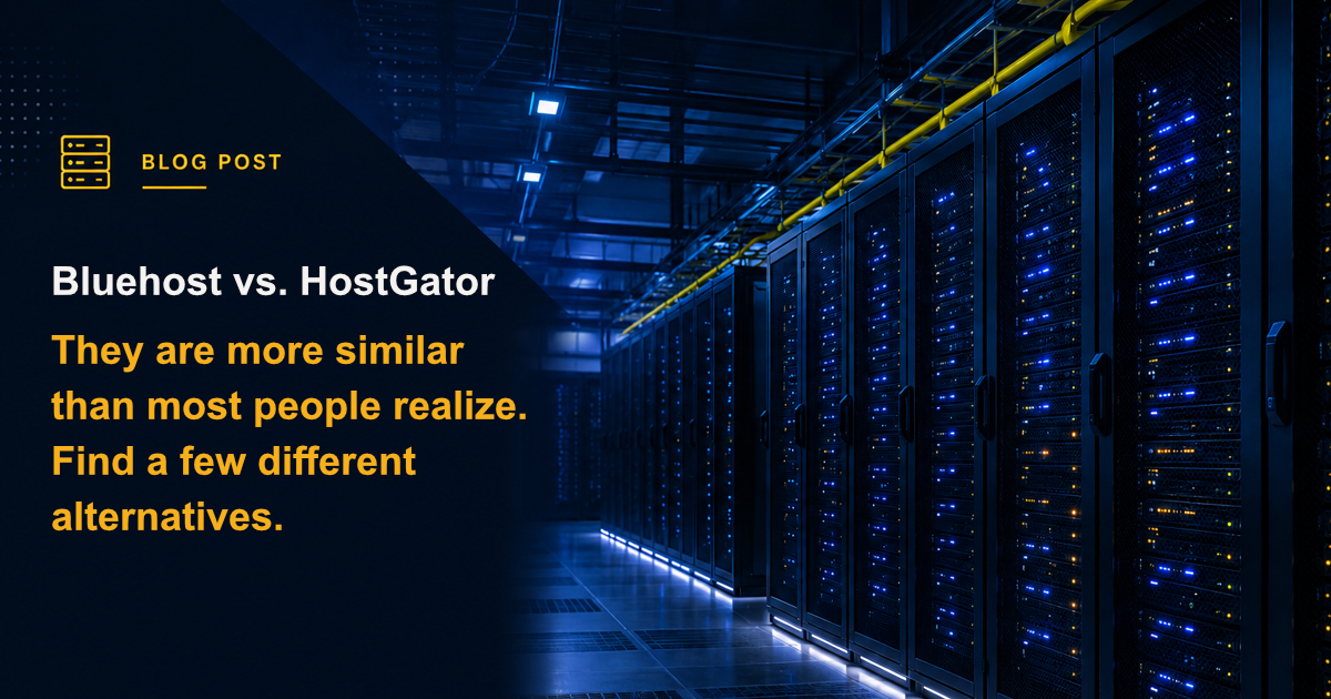 Bluehost vs. HostGator: They’re The Same Company!