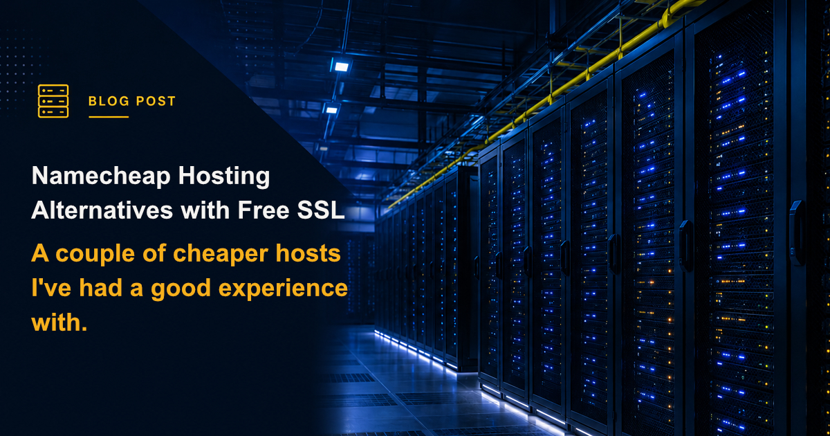 Namecheap Hosting Alternatives That Have Free SSL Certificates